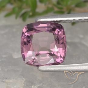 Spinello Viola scuro naturale da 1.26 ct, Cuscino, VVS