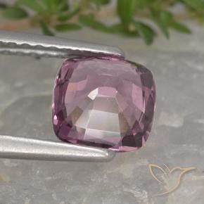 Spinello Viola scuro naturale da 1.26 ct, Cuscino, VVS
