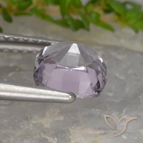 Spinello Viola chiaro naturale da 1.42 ct, Cuscino, VVS
