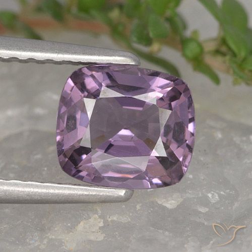 1.26ct Naturale Viola grigiastro chiaro Spinello, Cuscino, VVS