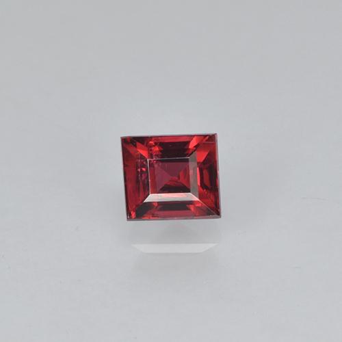 Spinello naturale rosso da 0,32 ct, baguette, VS