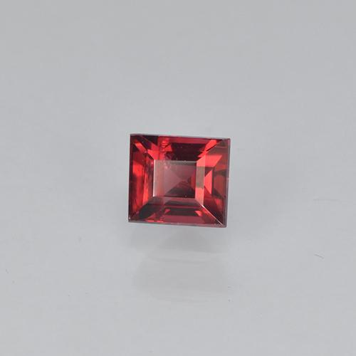 Spinello naturale rosso da 0,32 ct, baguette, VS