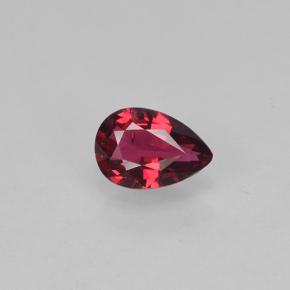 Spinello Ribes Rosso naturale da 0.33 ct, Forma a pera, VS