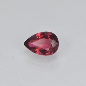 Spinello Ribes Rosso naturale da 0.33 ct, Forma a pera, VS