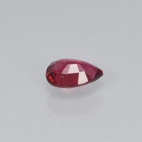 Spinello Ribes Rosso naturale da 0.33 ct, Forma a pera, VS