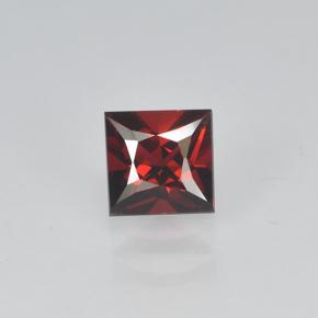 Spinello Rosso scuro naturale da 0.43 ct, Quadrato, VVS
