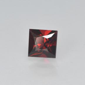 Spinello Rosso scuro naturale da 0.43 ct, Quadrato, VVS