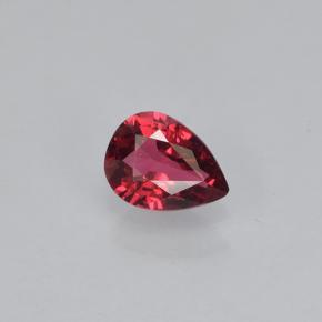 Spinello naturale rosso da 0,35 ct, taglio a pera, VVS-VS