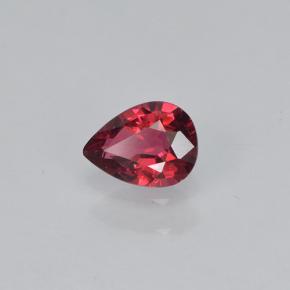 Spinello naturale rosso da 0,35 ct, taglio a pera, VVS-VS