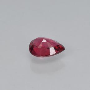 Spinello naturale rosso da 0,35 ct, taglio a pera, VVS-VS