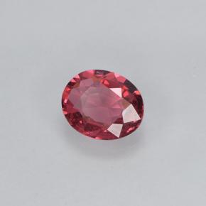Spinello Rosso medio naturale da 0.45 ct, Taglio ovale, VVS-VS
