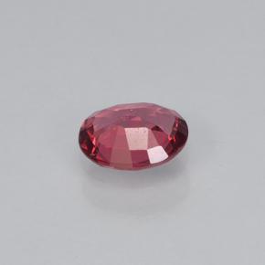 Spinello Rosso medio naturale da 0.45 ct, Taglio ovale, VVS-VS