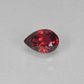 Spinello naturale rosso da 0,24 ct, taglio a pera, VVS-VS