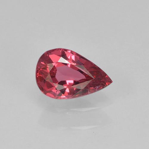 Spinello Rosso medio naturale da 0.40 ct, Forma a pera, VS