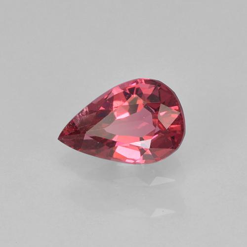Spinello Rosso medio naturale da 0.40 ct, Forma a pera, VS