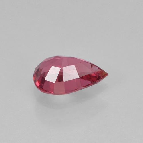 Spinello Rosso medio naturale da 0.40 ct, Forma a pera, VS