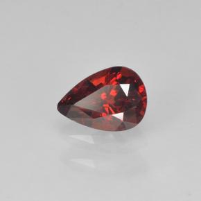 Spinello Rosso Sangue Profondo naturale da 0.39 ct, Forma a pera, VVS-VS