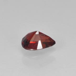 Spinello Rosso Sangue Profondo naturale da 0.39 ct, Forma a pera, VVS-VS