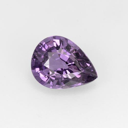 Spinello Viola scuro naturale da 1.01 ct, Forma a pera, VS