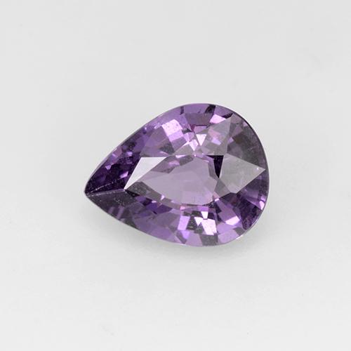Spinello Viola scuro naturale da 1.01 ct, Forma a pera, VS