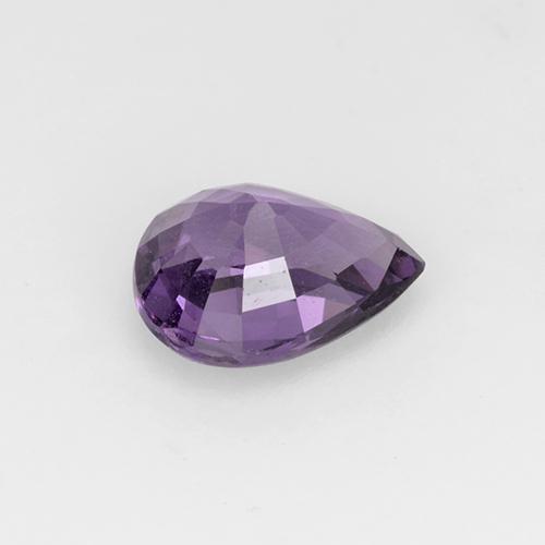 Spinello Viola scuro naturale da 1.01 ct, Forma a pera, VS