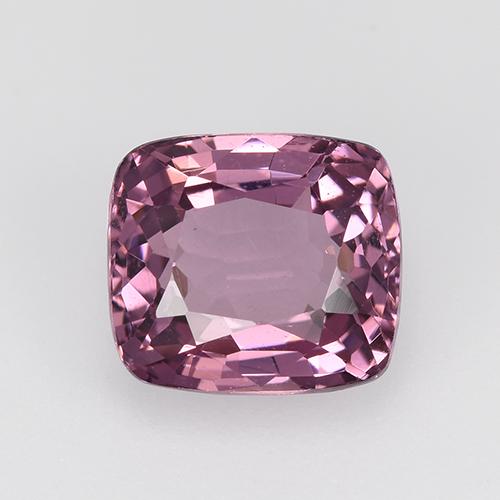 Spinello naturale rosa da 1,61 ct, taglio a cuscino, VVS-VS