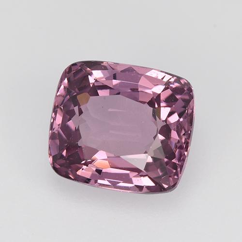 Spinello naturale rosa da 1,61 ct, taglio a cuscino, VVS-VS