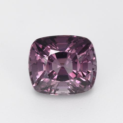 Spinello naturale porpora da 1,33 ct, taglio a cuscino, VS