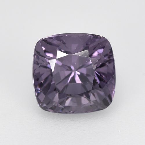 Spinello naturale viola da 1,86 ct, taglio a cuscino, VVS-VS