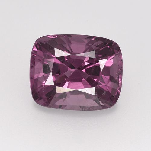 Spinello Viola scuro naturale da 1.61 ct, Taglio a cuscino, VS
