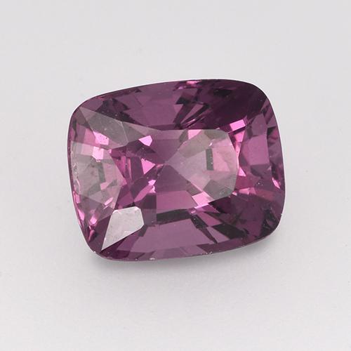 Spinello Viola scuro naturale da 1.61 ct, Taglio a cuscino, VS