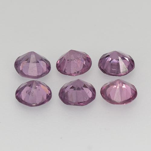 Spinello naturale porpora da 1,17 ct, taglio rotondo, VS
