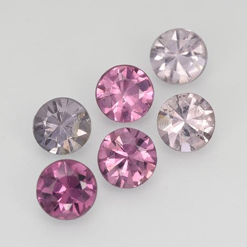 Spinello naturale multicolore da 1,21 ct, taglio rotondo, VS