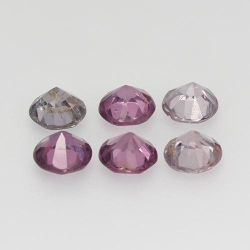 Spinello naturale multicolore da 1,21 ct, taglio rotondo, VS