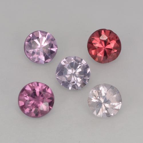Gemme di Spinello Multicolore naturale da 0.95 ct, Taglio rotondo, VS