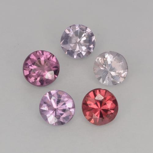Gemme di Spinello Multicolore naturale da 0.95 ct, Taglio rotondo, VS