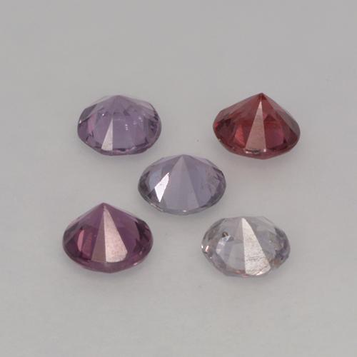 Gemme di Spinello Multicolore naturale da 0.95 ct, Taglio rotondo, VS