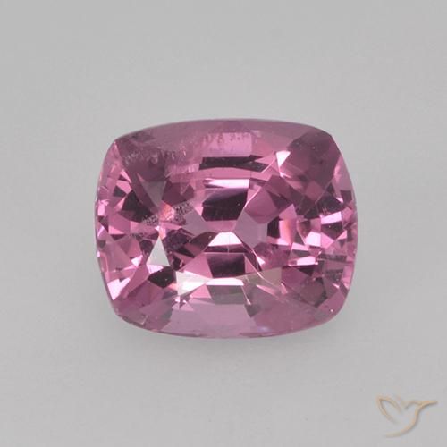 Spinello naturale porpora da 1,02 ct, taglio a cuscino, VS