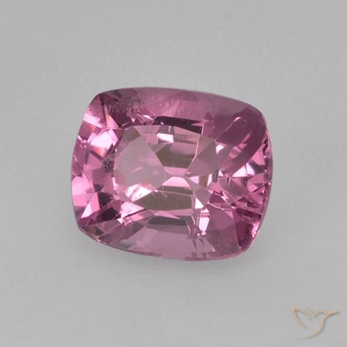 Spinello naturale porpora da 1,02 ct, taglio a cuscino, VS