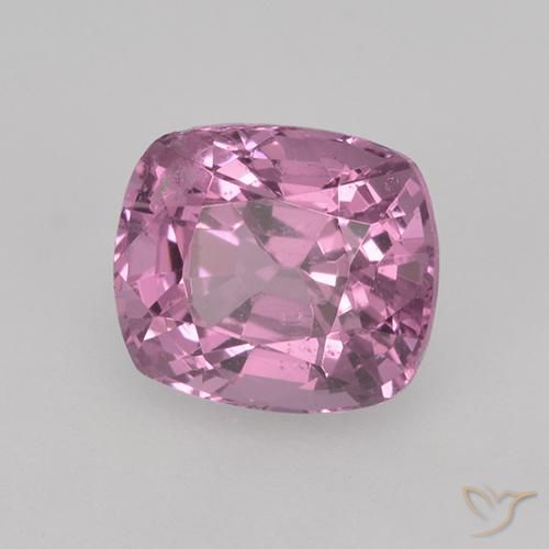Spinello Viola rossastro chiaro naturale da 1.19 ct, Cuscino, VS