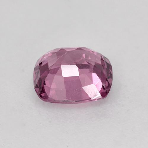 Spinello Viola rossastro chiaro naturale da 0.91 ct, Taglio a cuscino, VVS-VS