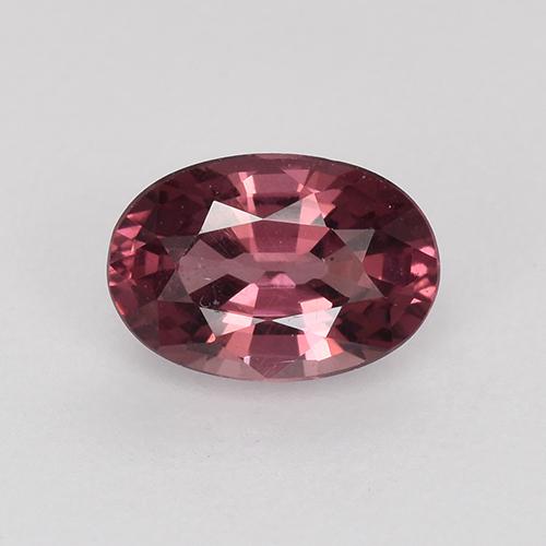 Spinello Magenta intenso naturale da 0.64 ct, Taglio ovale, VVS-VS