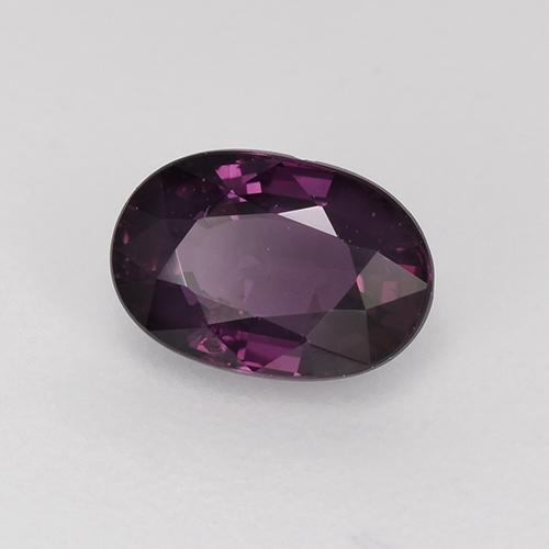 Spinello Viola scuro naturale da 0.79 ct, Taglio ovale, VS