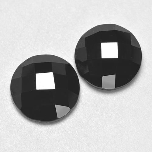 Gemme di Spinello Nero naturale da 6.42 ct, Taglio rotondo, Opaco