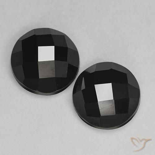 6.94ctw Naturale Nero Spinello, Rotondo, Opaco