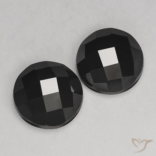 Gemme di Spinello Nero naturale da 6.94 ct, Rotondo, Opaco