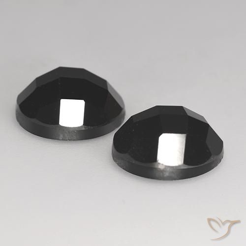 Gemme di Spinello Nero naturale da 6.94 ct, Rotondo, Opaco