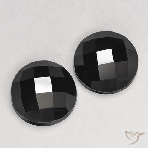 Gemme di Spinello Nero naturale da 6.82 ct, Rotondo, Opaco