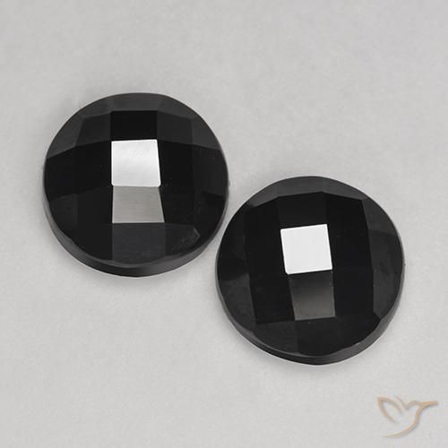 7.26ctw Naturale Nero Spinello, Rotondo, Opaco