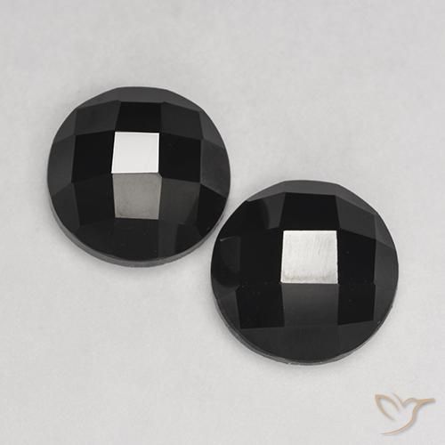 6.52ctw Naturale Nero Spinello, Rotondo, Opaco